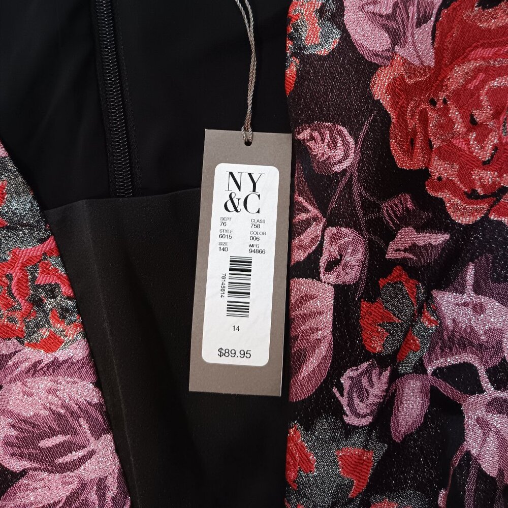 Eva Mendes New York & Company floral dress size 14 brand new - Picture 3 of 4